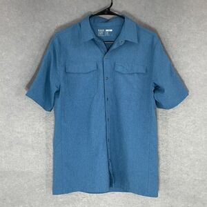 5.11 Tactical Mens Sz S‎ Blue Snap Down Short Sleeve Front Pockets Shirt